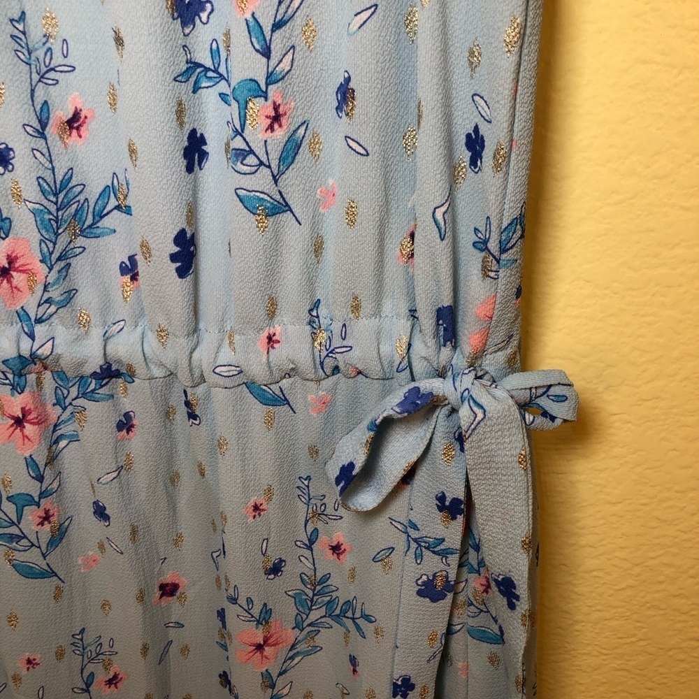Juicy Couture golden rain floral Feminine Modest Cottagecore dress size XL - Picture 5 of 10